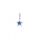 Pendentif Charm étoile bleue