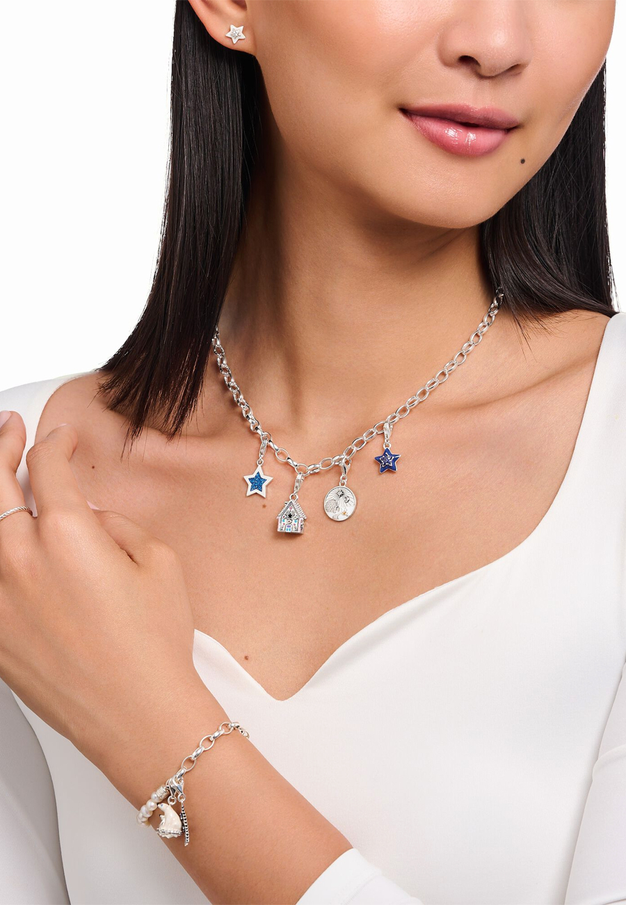 Pendentif Charm étoile bleue