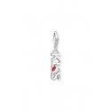 Charm Pendant KISS White