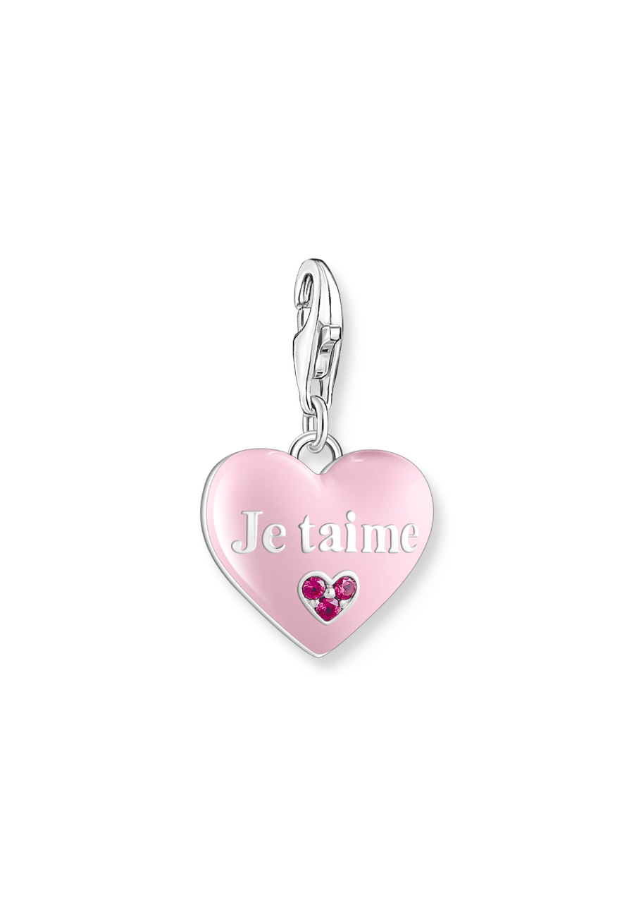 Colgante Charm Corazón Rosa