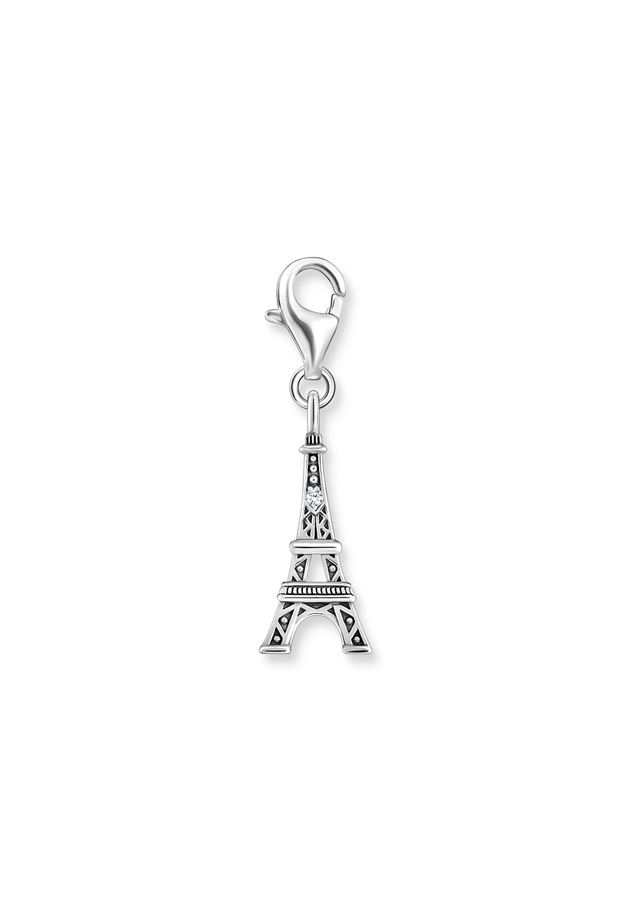 Pendentif Charm Tour Eiffel Zirconia blanc