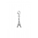 Charm-Anhänger Eiffelturm Weißer Zirkonia