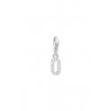Charm-Anhänger Nummer "0" Zirkonia
