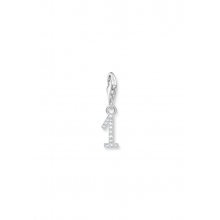 Pendentif Charm Number "1" Zirconia