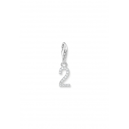 Pendentif Charm Number "2" Zirconia