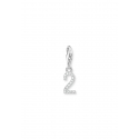 Pendentif Charm Number "2" Zirconia