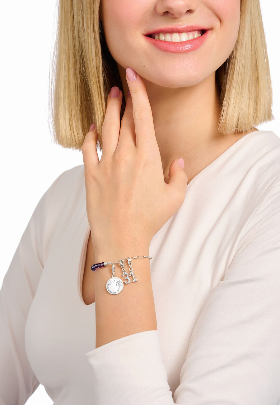 Colgante Charm Número "2" Circonita