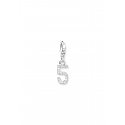 Pendentif Charm Number "5" Zirconia
