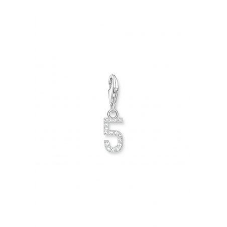 Pendentif Charm Number "5" Zirconia
