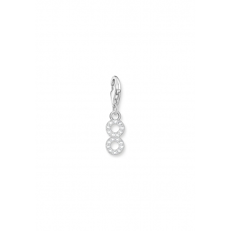 Pendentif Charm Number "8" Zirconia