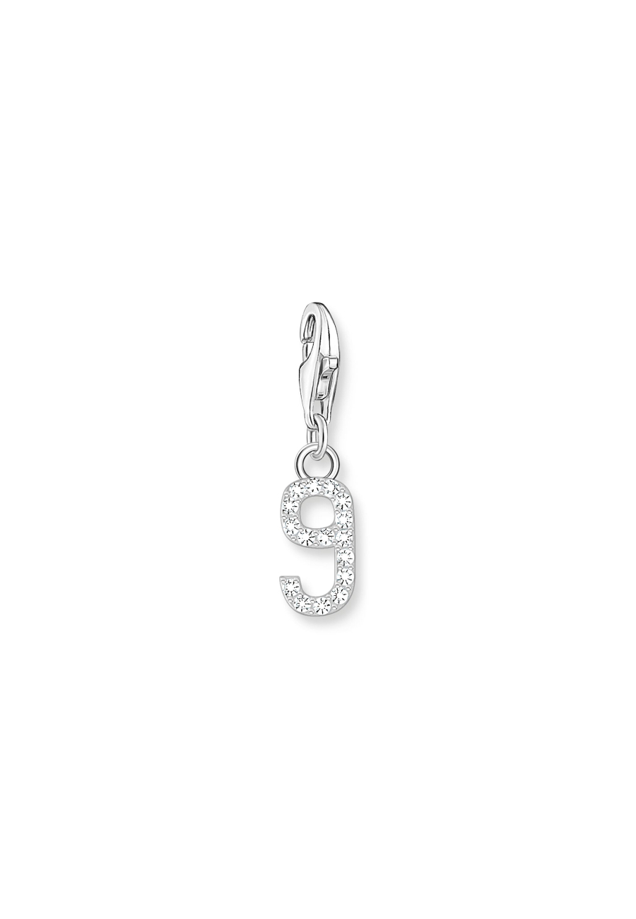 Pendentif Charm Number "9" Zirconia