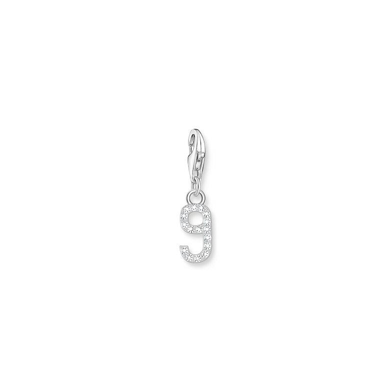 Pendentif Charm Number "9" Zirconia