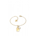 GUESS Pulsera Cristal Tag Oro
