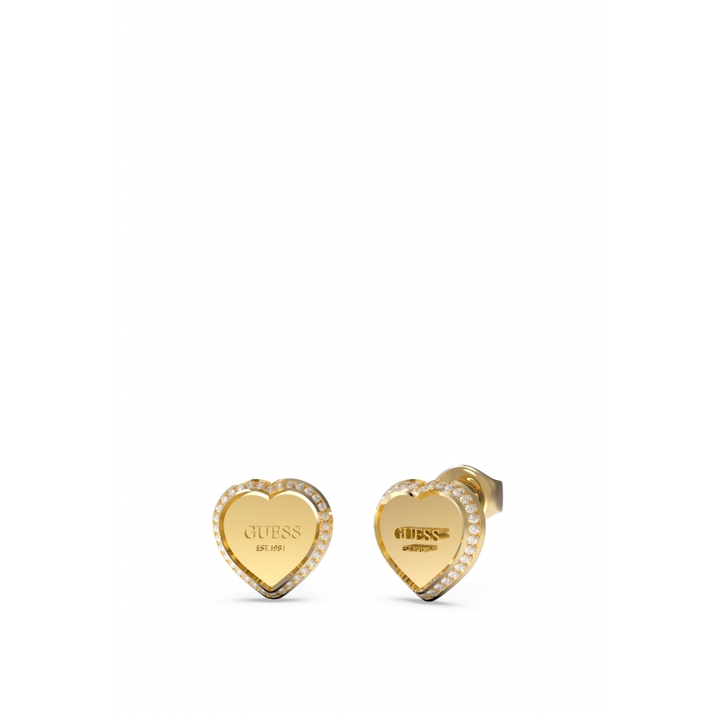 GUESS Ohrstecker Fine Heart Gold