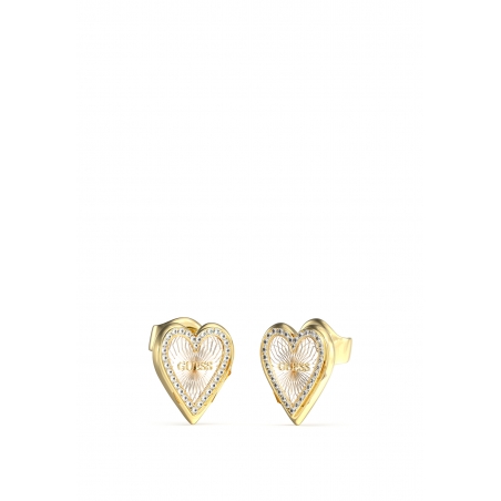 GUESS Boucles d'oreilles Love me Tender Or