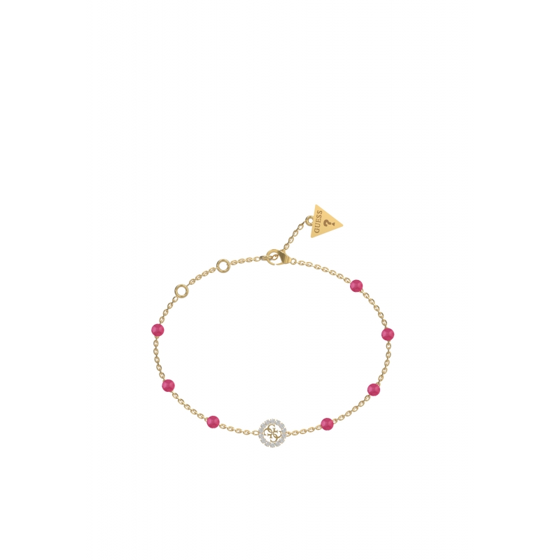 GUESS Armband Natürliche Steine Rosa