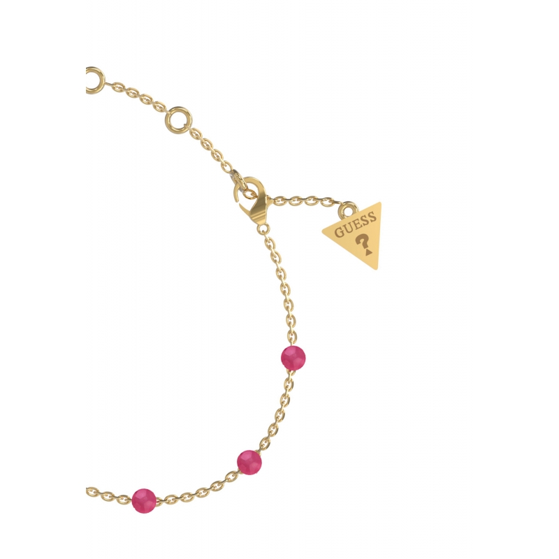 GUESS Armband Natürliche Steine Rosa
