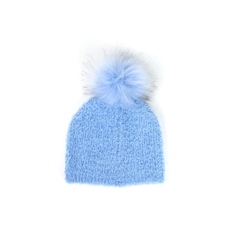 Gorro punto stitch Azul