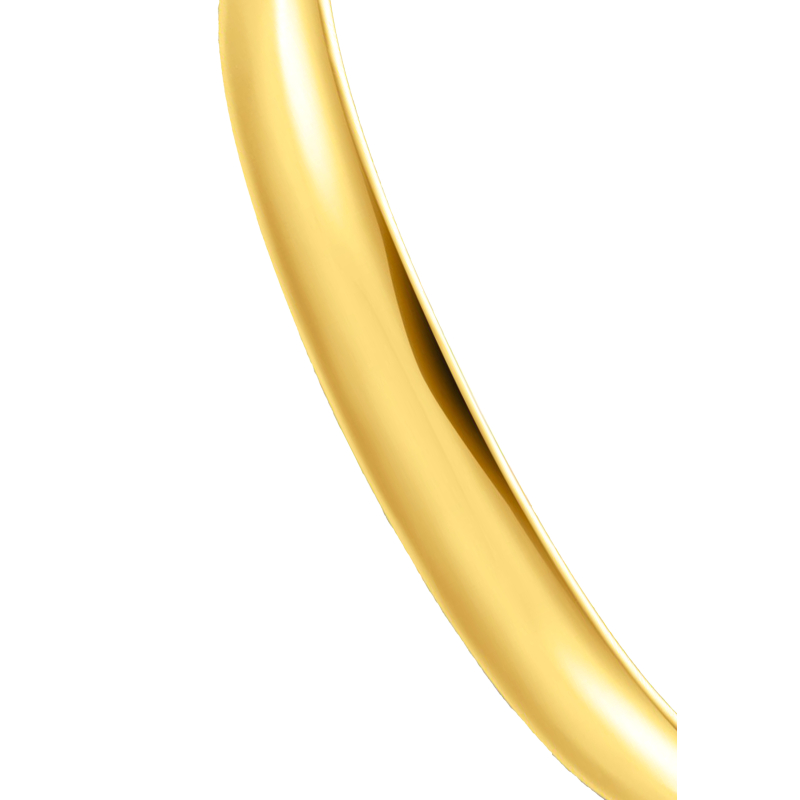 Brazalete clásico chapado en oro