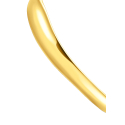 Bangle Organic Shape Gold-Plated