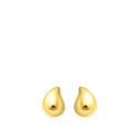 Earrings  Organic Drop-Shape Gold