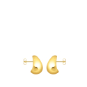 Earrings  Organic Drop-Shape Gold