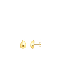 Earrings Organic Drop-Shape Small Gold