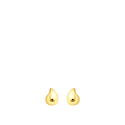 Earrings Organic Drop-Shape Small Gold