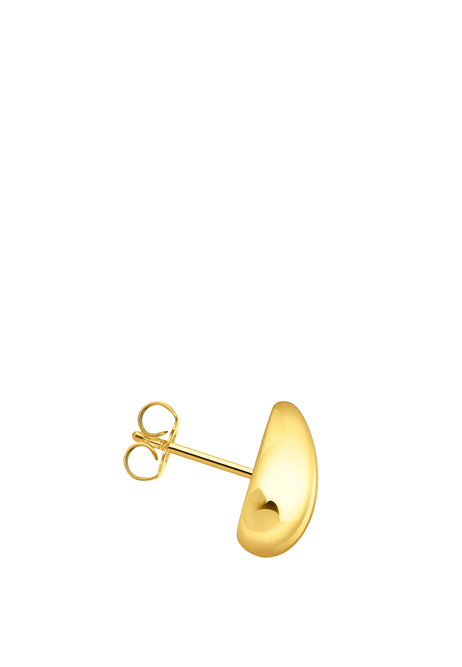 Earrings Organic Drop-Shape Small Gold