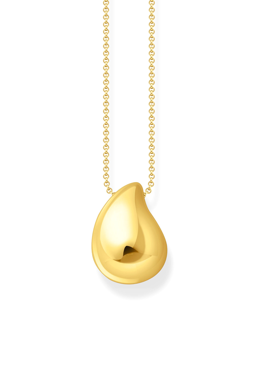 Necklace Organic Drop-Shaped Gold