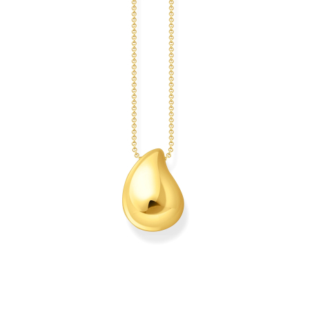 Necklace Organic Drop-Shaped Gold