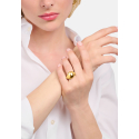 Ring Organische Tropfenform Gold