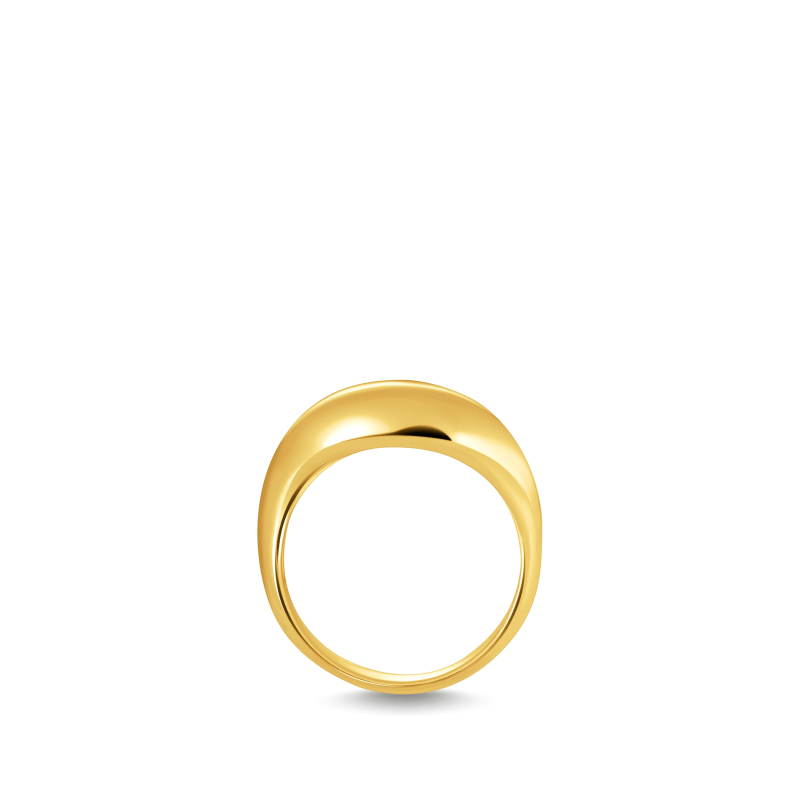 Bague Forme organique Plaqué or