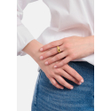 Ring Organic Shape Gold-Plated