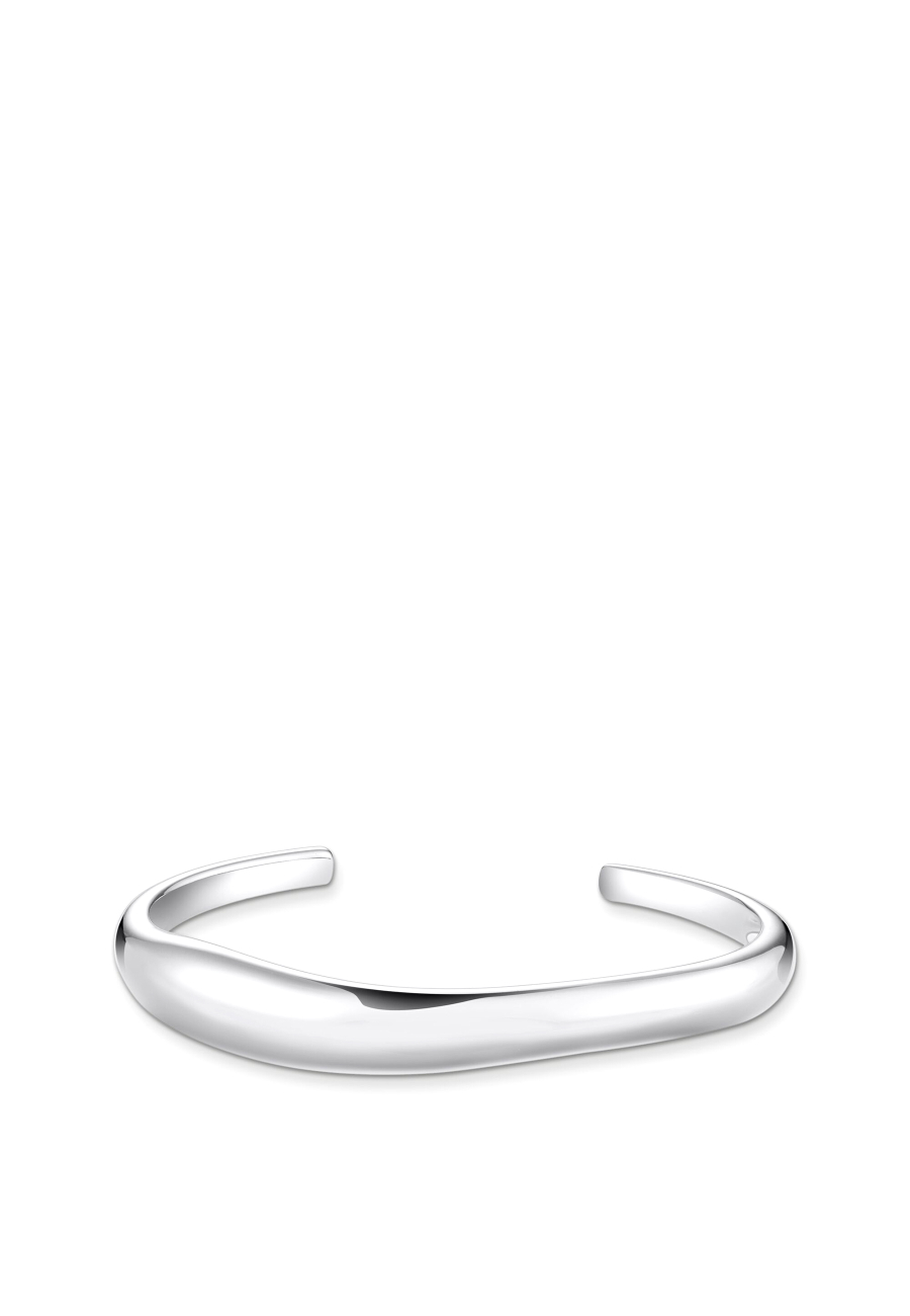 Bangle Organic Shape Silver