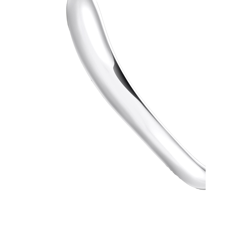 Brazalete Forma Orgánica Plata