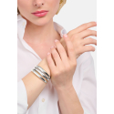 Brazalete Forma Orgánica Plata