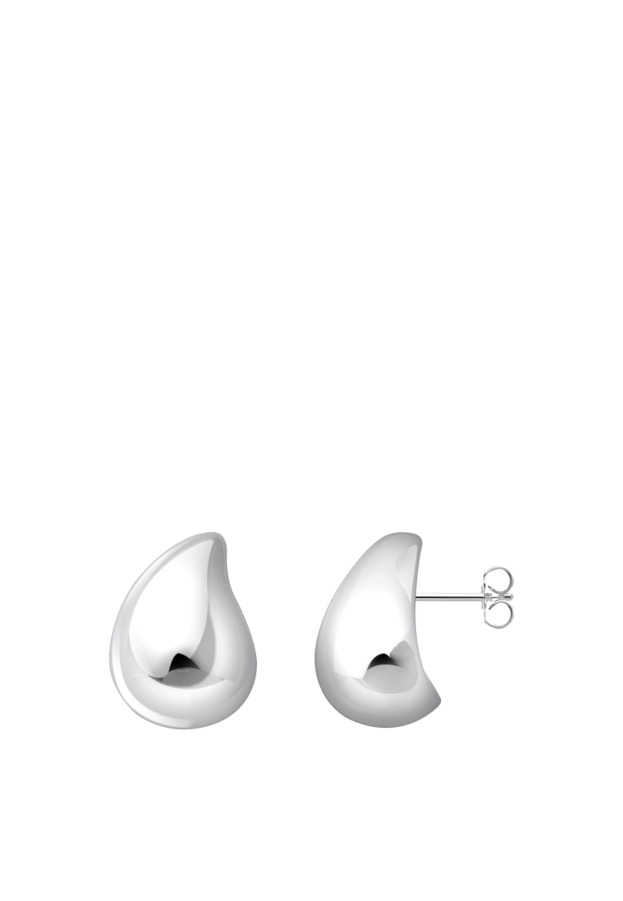 Pendientes Organic Drop-Shape Plata