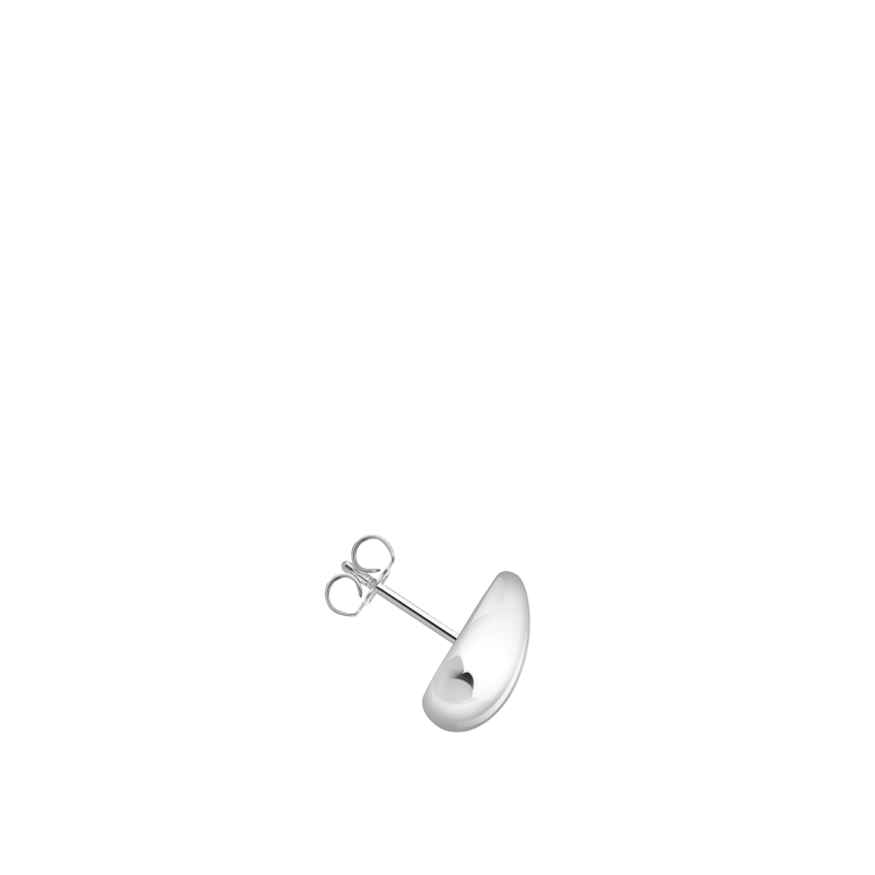 Boucles d'oreilles Organic Drop-Shaped Silver Small