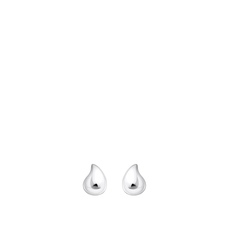 Boucles d'oreilles Organic Drop-Shaped Silver Small