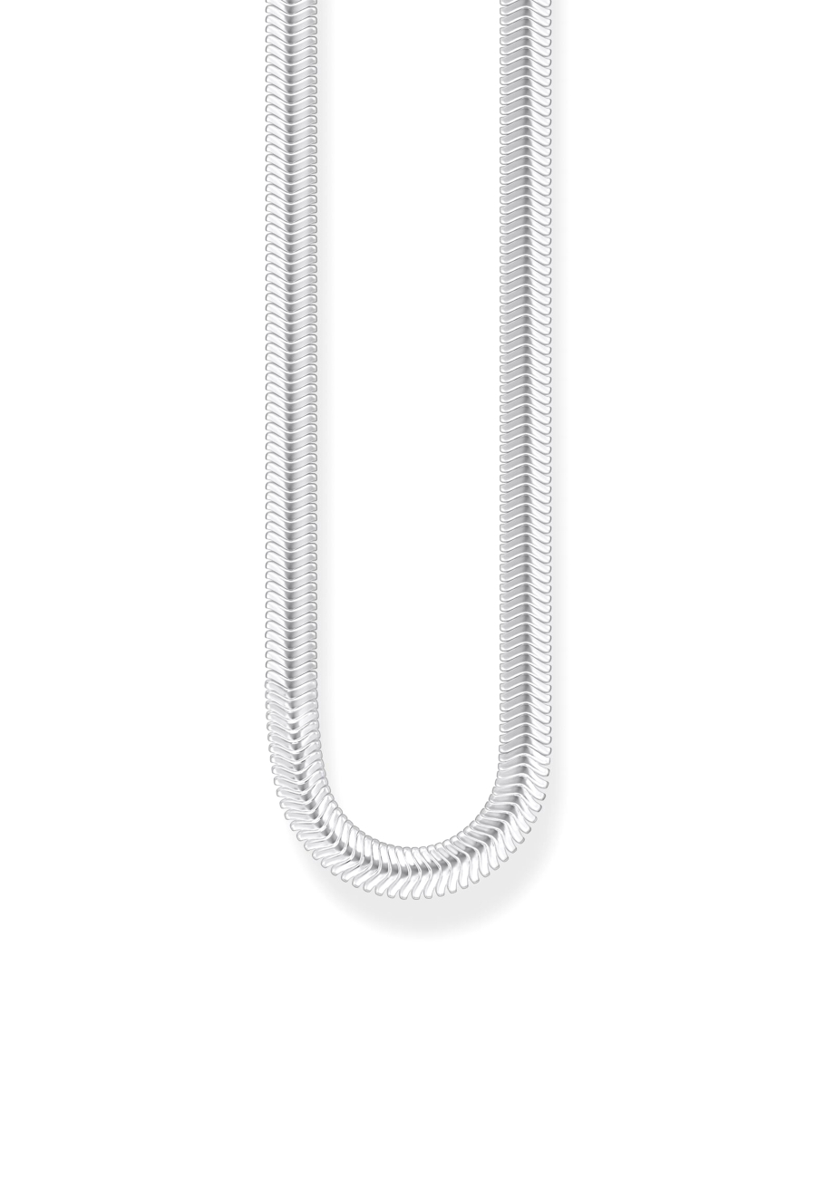 Collier serpent argenté