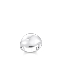 Anillo Organic Drop-Shaped Plata