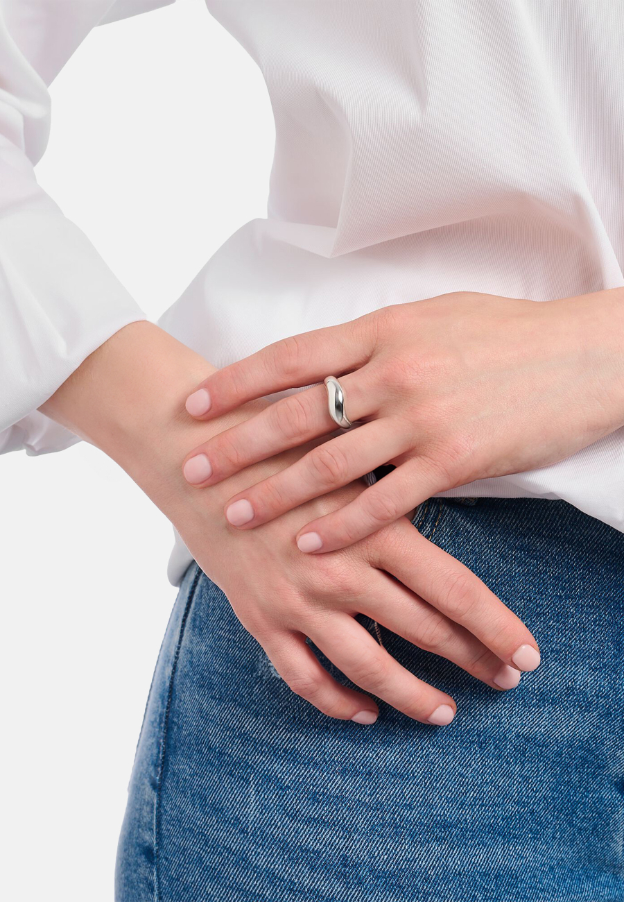 Ring Organic Shaped Silver