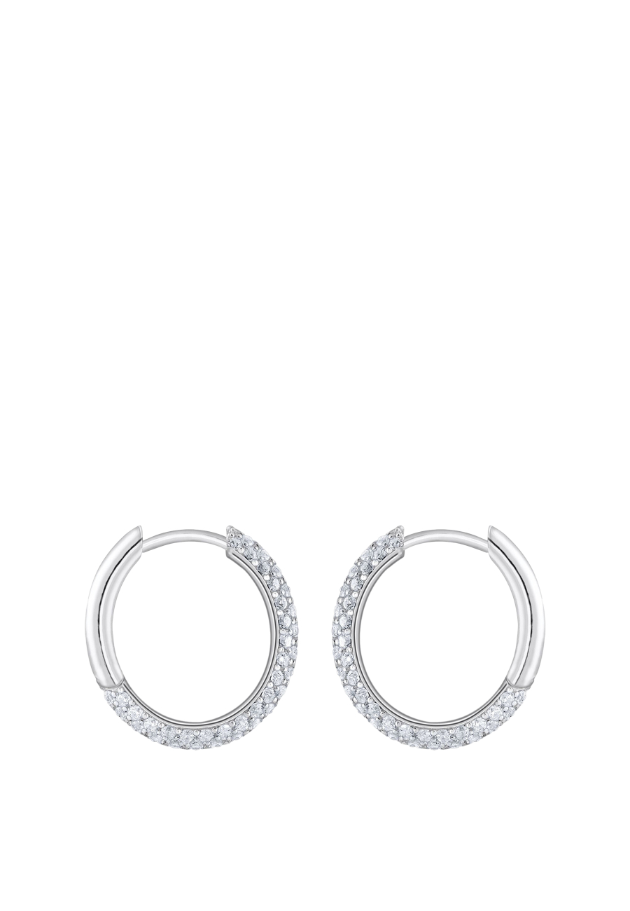 Pendientes aro circonita blanca pequeños