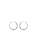 Hoop Earrings White Zirconia Small