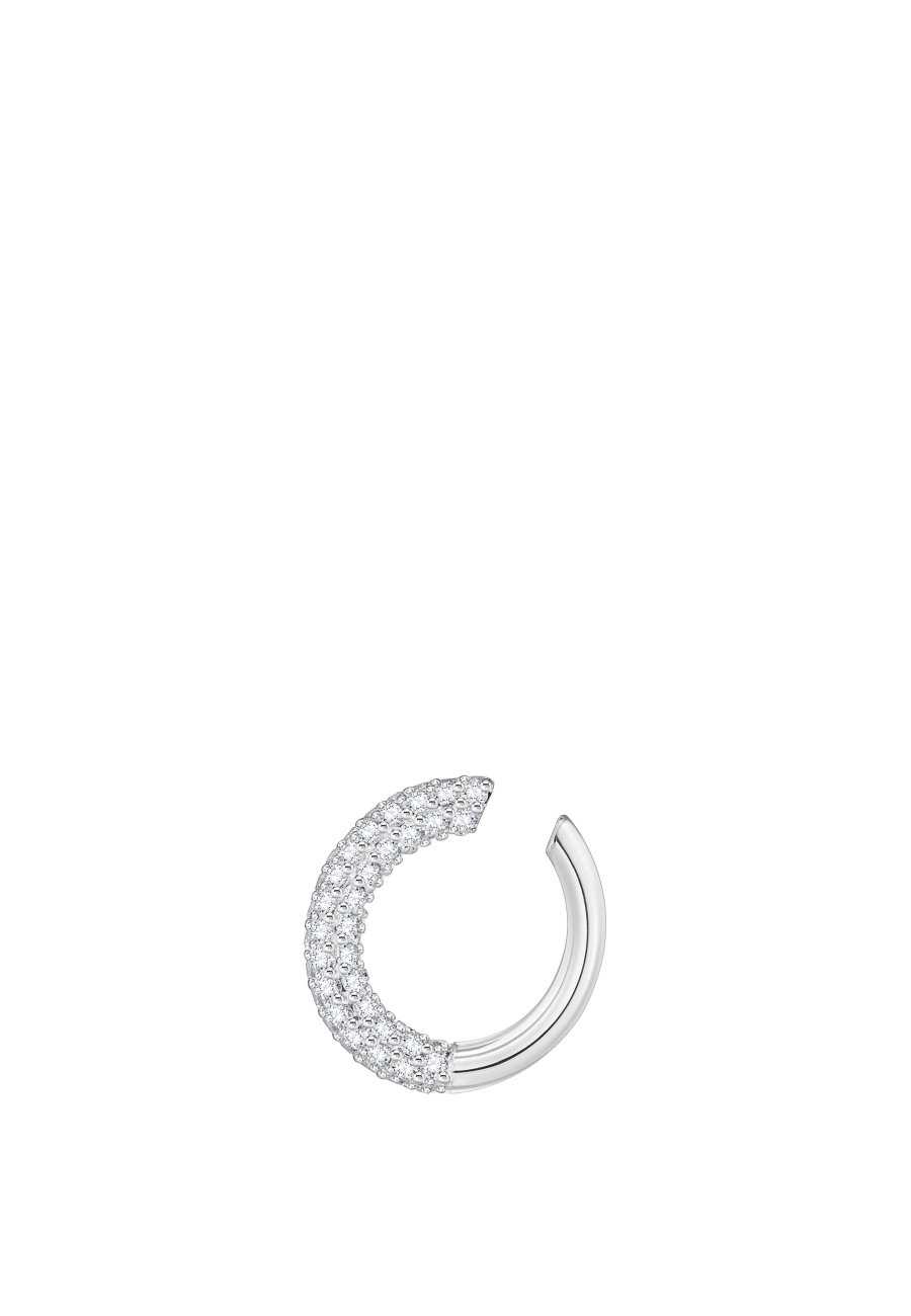 Manchette d'oreille Zirconia blanc