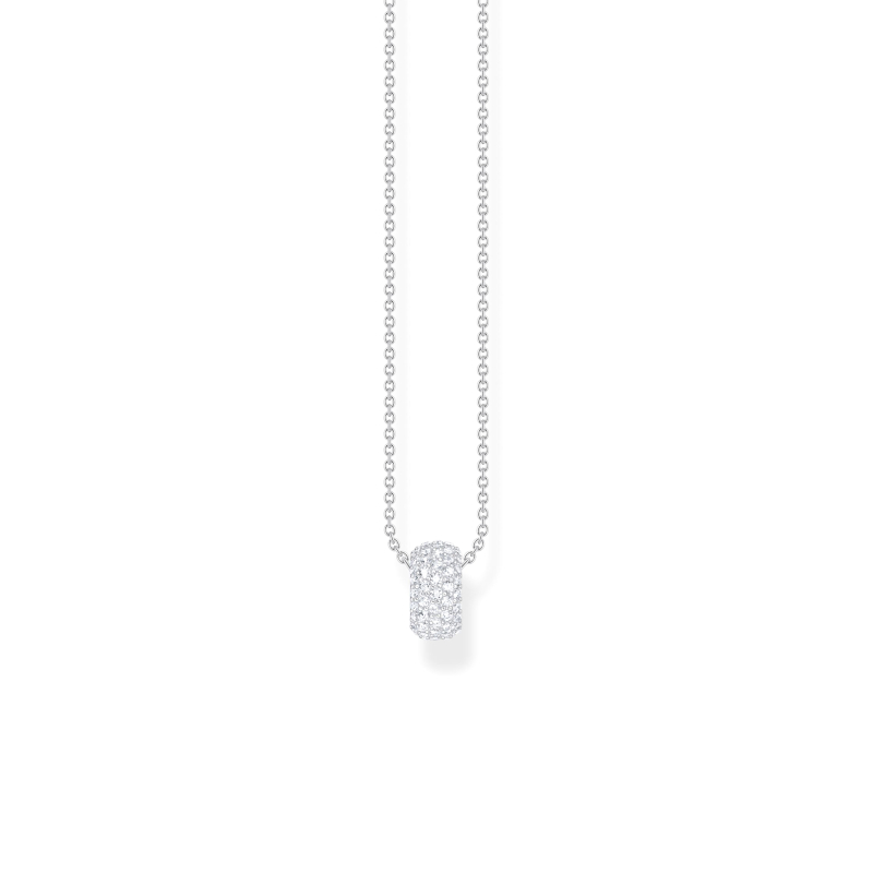 Collar Anillo Colgante Circonita Blanca