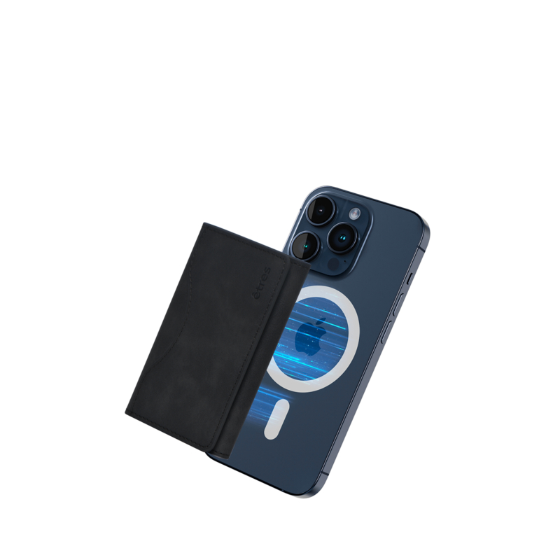 ETRES Cartera magnética de piel para smartphone
