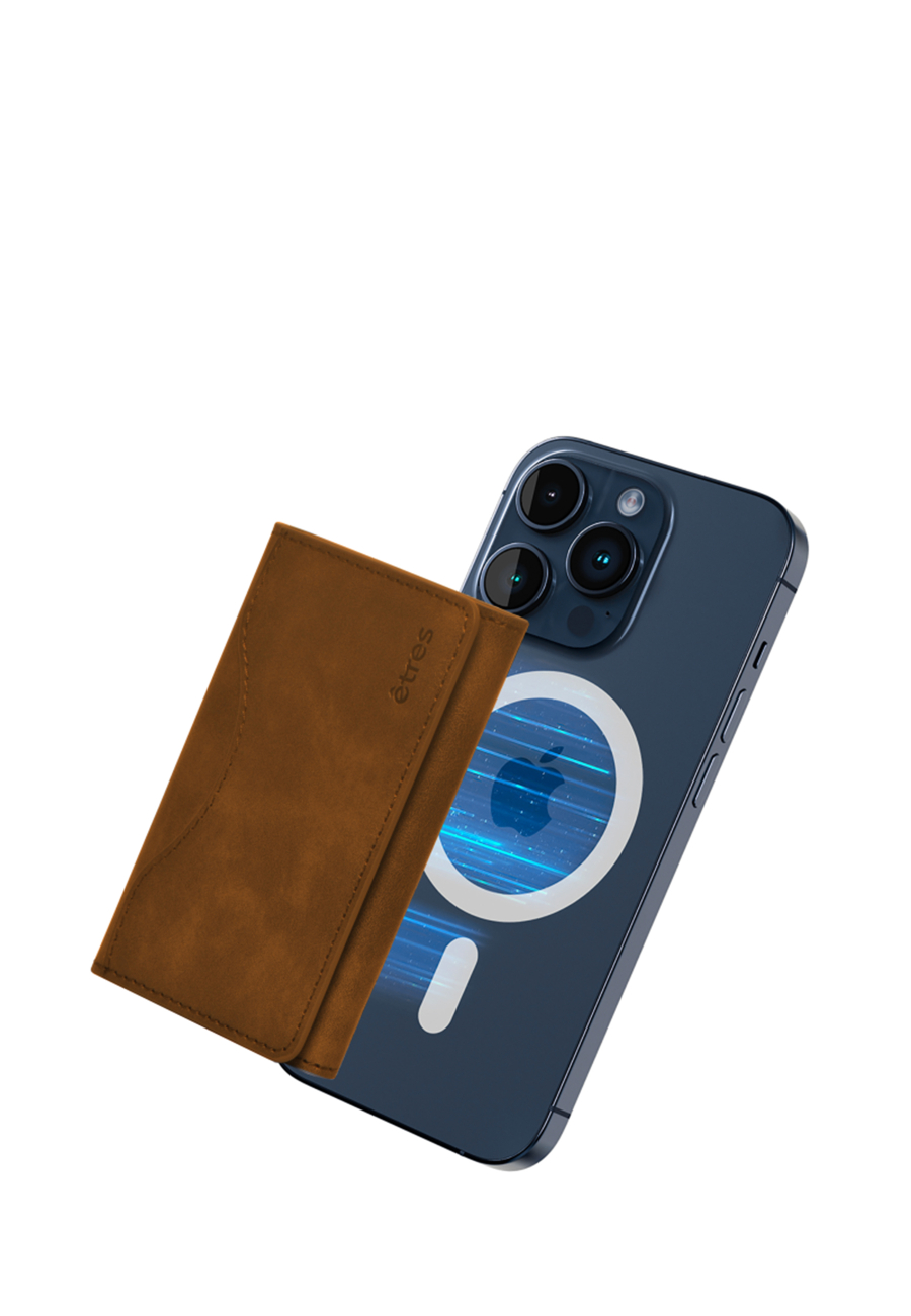 ETRES Portefeuille magnétique en cuir pour smartphones