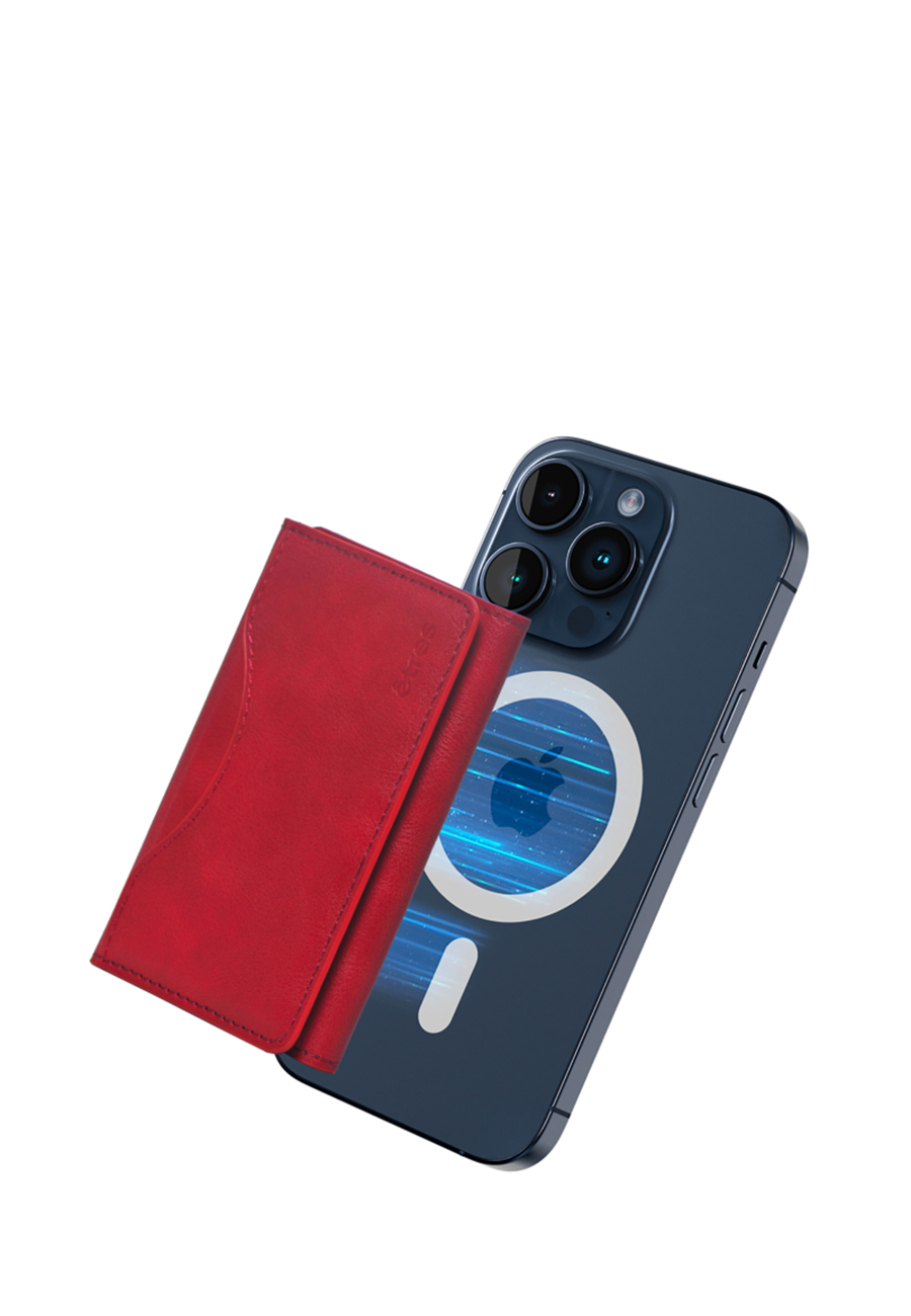 ETRES Portefeuille magnétique en cuir pour smartphones